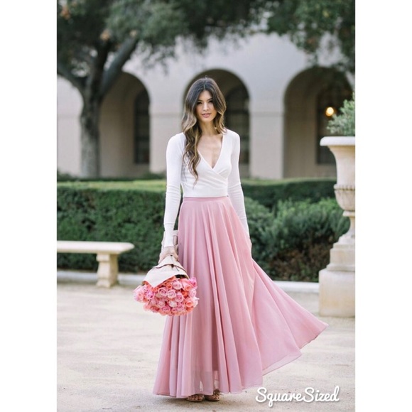 Morning Lavender Dresses & Skirts - Morning Lavender Amelia Bridesmaid Maxi Skirt